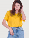 V-neck t-shirt, dark yellow