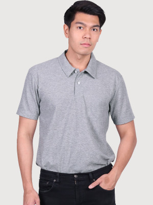 Eco polo, light grey