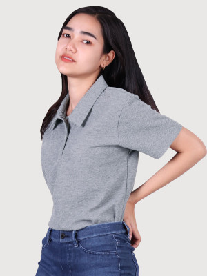 Eco polo, light grey