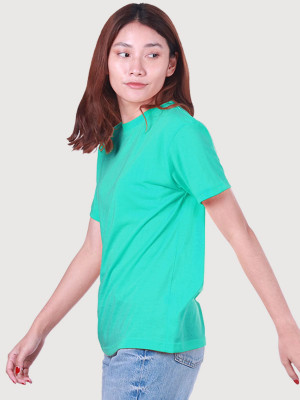 เสื้อยืดคอกลม — สีฟ้ามิ้น
