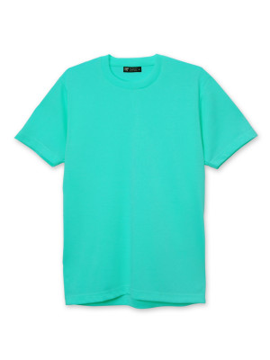 เสื้อยืดคอกลม — สีฟ้ามิ้น