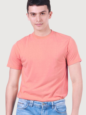 เสื้อยืดคอกลม — สีชมพู
