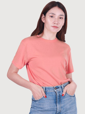 เสื้อยืดคอกลม — สีชมพู