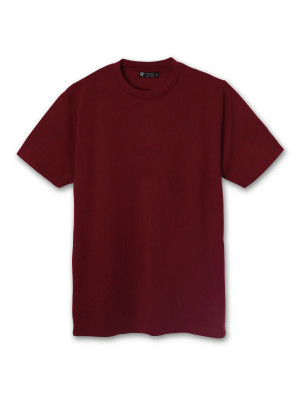 เสื้อยืดคอกลม — สีแดงเลือดหมู