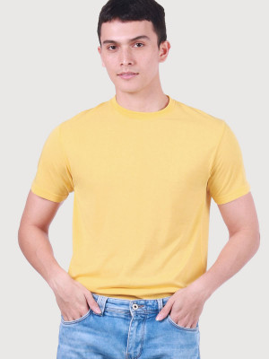 เสื้อยืดคอกลม — สีเหลืองอ่อน