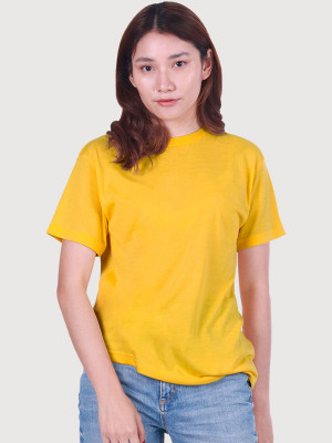 เสื้อยืดคอกลม — สีเหลืองเข้ม