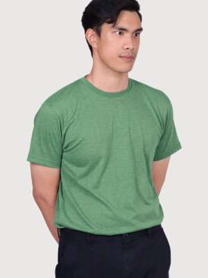 เสื้อยืดคอกลมท็อปดาย — สีเขียว