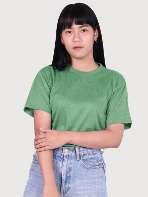 เสื้อยืดคอกลมท็อปดาย — สีเขียว