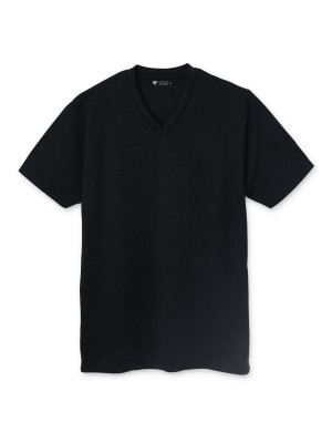 เสื้อยืดคอวี — สีดำ