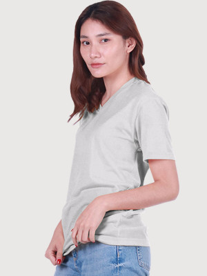 V-neck t-shirt, light grey