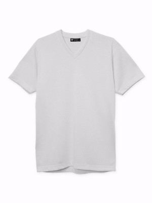 เสื้อยืดคอวี — สีเทาอ่อน