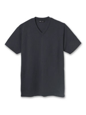 เสื้อยืดคอวี — สีเทาเข้ม